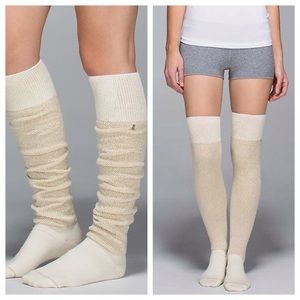 lululemon After Asana thigh high socks